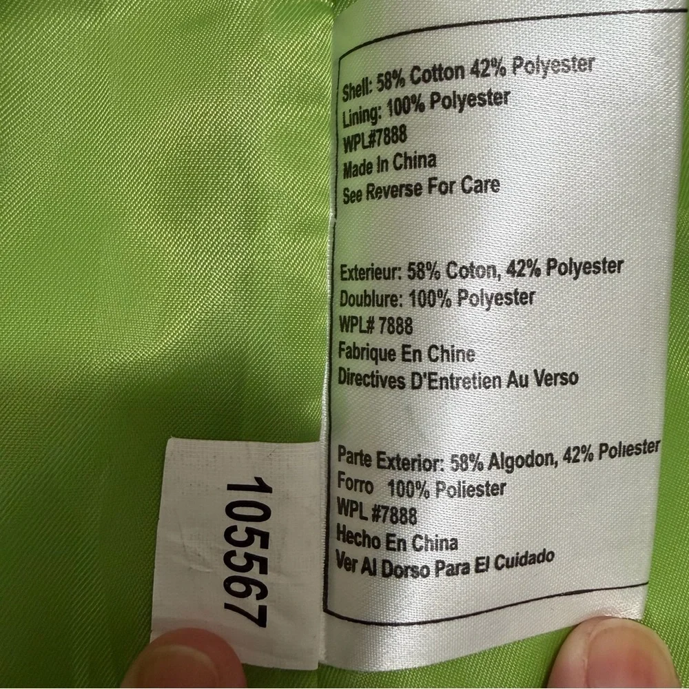 EUC - Women's Michael Kors Lime Green Coat w/Removable Hood Size PP